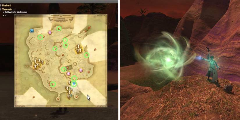 FFXIV Endwalker Thavnair Aether Current Locations