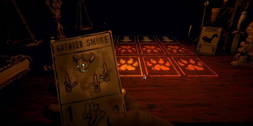 Players can upgrade the Smoke into the Greater Smoke in Inscryption Act I.