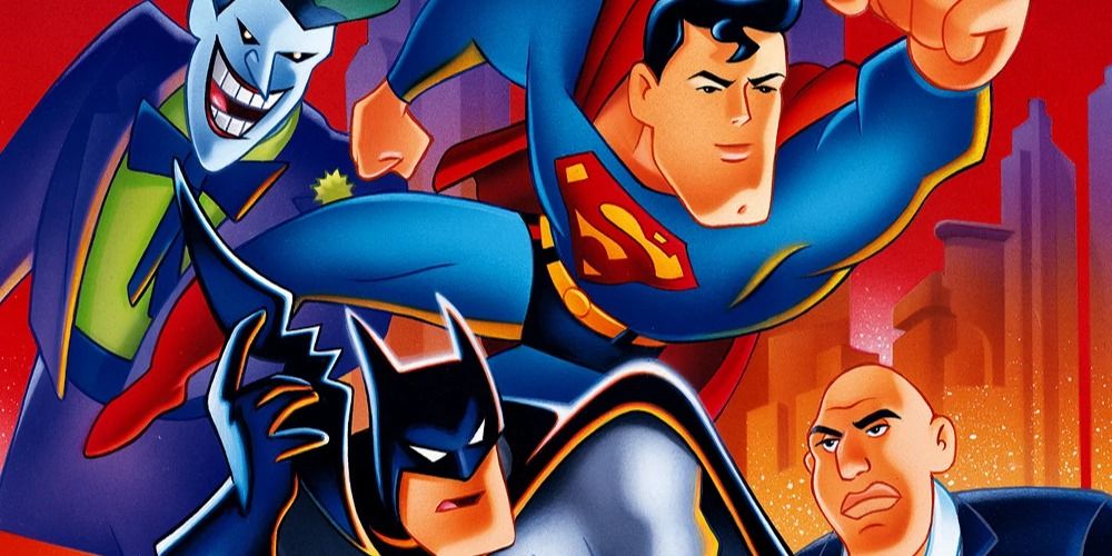 Joker Superman Batman and Lex Luthor on the poster for The Batman Superman Movie