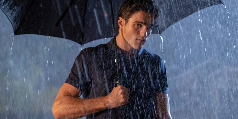 Nate from Euphoria in the rain