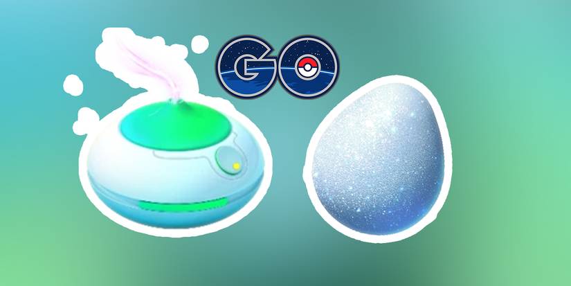 Images of Pokémon GO's Lucky Egg and Incense next to each other