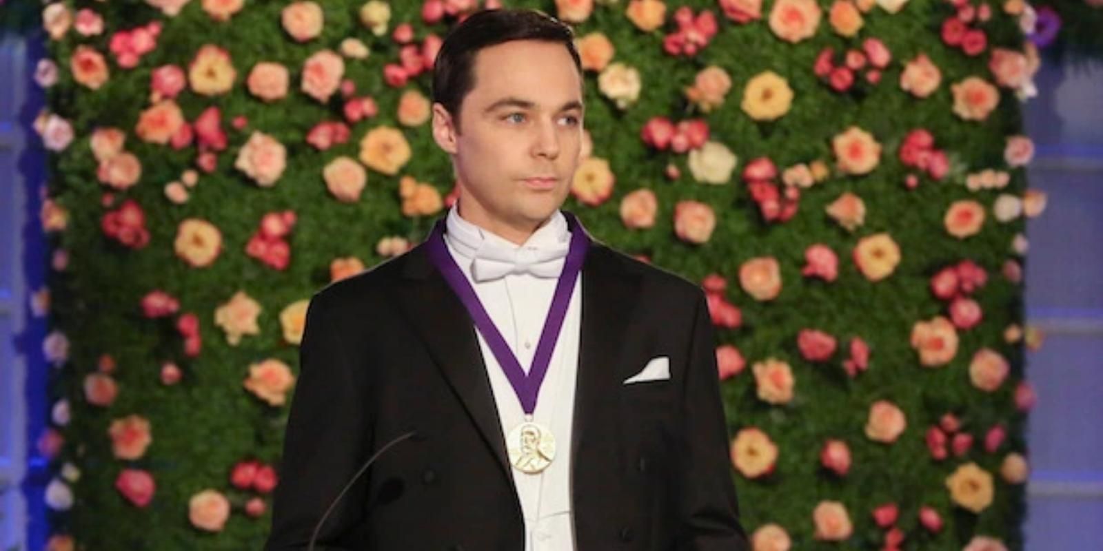 Sheldon Cooper delivers his Nobel Prize speech in The Big Bang Theory