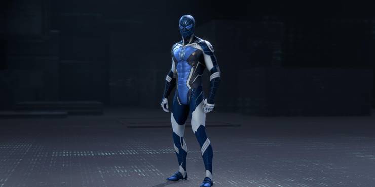 Best Spider-Man Outfits In Marvel's Avengers Game 2 Spider Man in his SHIELD Issue outfit in Marvels Avengers.jpg?q=50&fit=crop&w=740&h=370&dpr=1