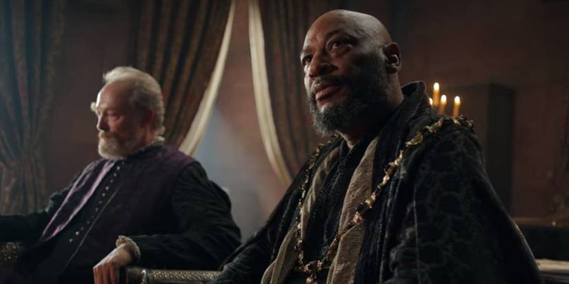 Terence Maynard as Vigo and Lars Mikkelsen as Stregobor in Witcher