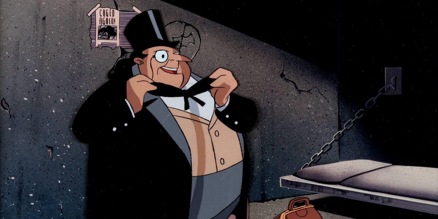 The Penguin being released from prison in Batman The Animated Series