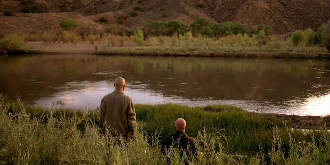 Walt and Mike in Breaking Bad