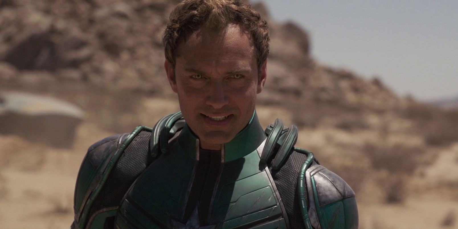 Yon Rogg flashes an evil grin in Captain Marvel Cropped