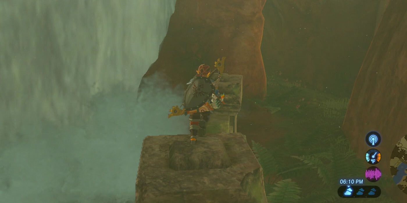 BOTW Glitch Uncovers World Of Waterfalls Under Shrine Of Resurrection ...