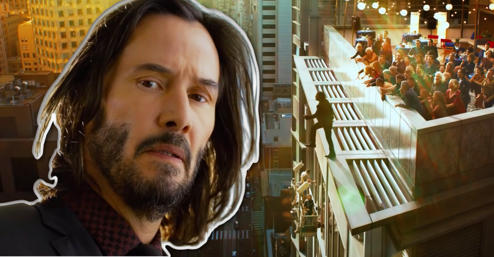 Keanu Reeves Jumped Off A 46Story Building for Matrix 4 Stunt