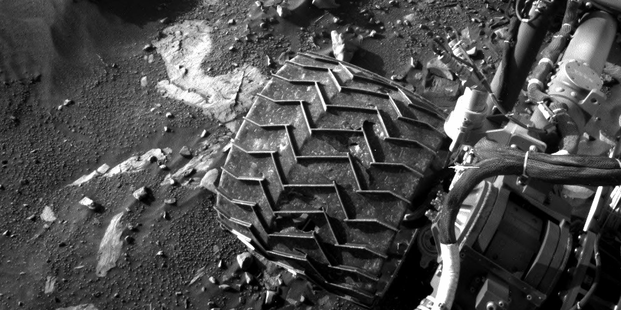 Curiosity Rover Takes A Break From Mars Exploring To Look At Its Wheels