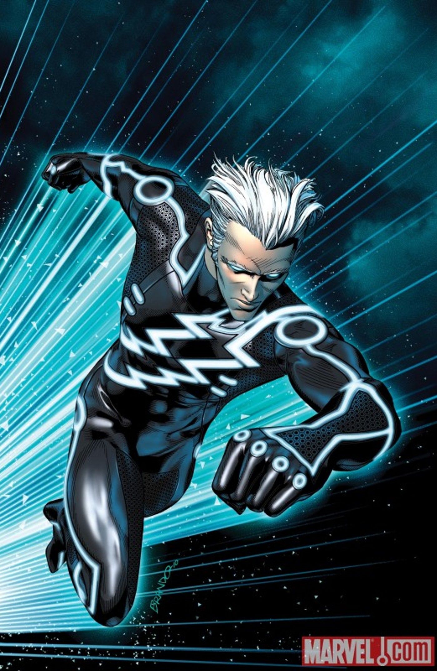 Quicksilver's Official Tron Costume Is the Best He Ever Had.