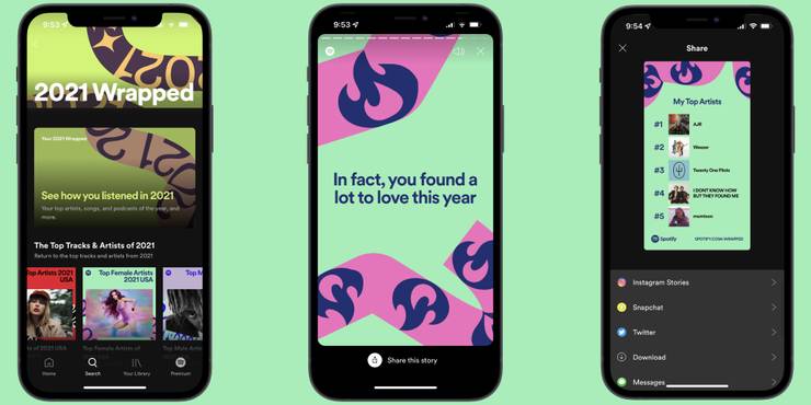 how to get spotify wrapped 2021 share it with friends