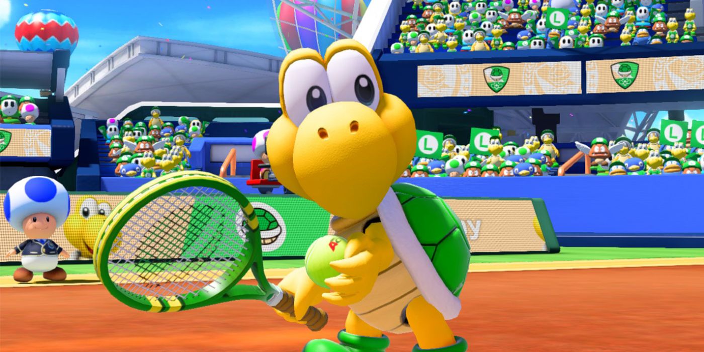A Koopa Troopa in Mario Tennis Aces