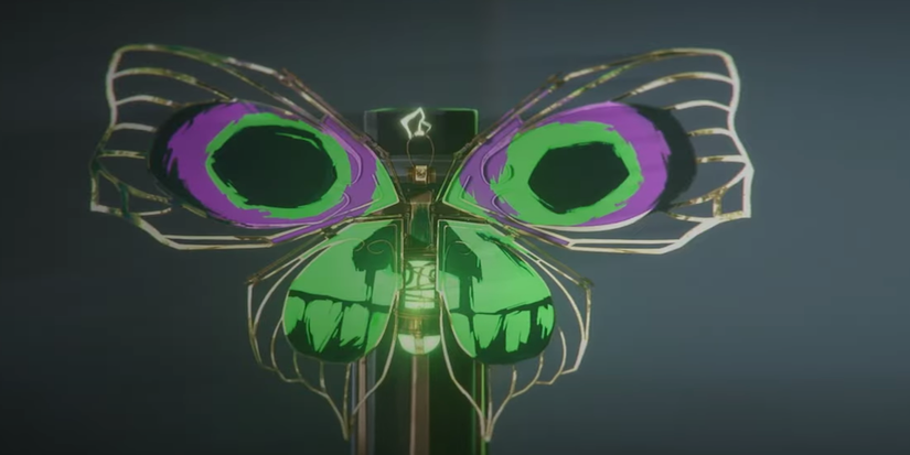 Still image of Jinx's firefly bombs from Arcane