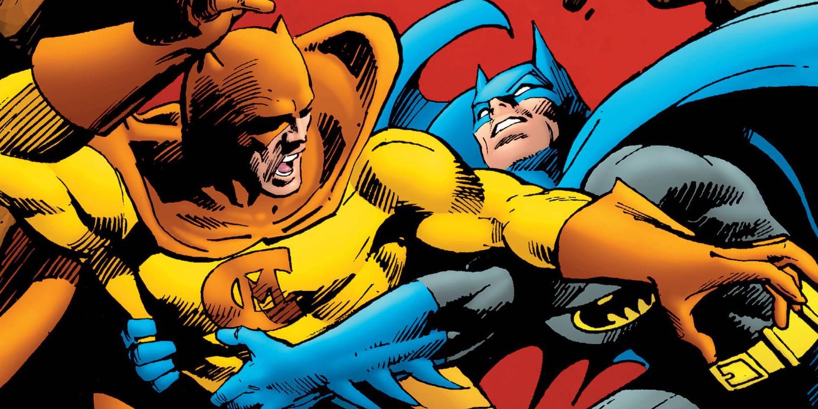 Catman vs Batman Fight Comic Art