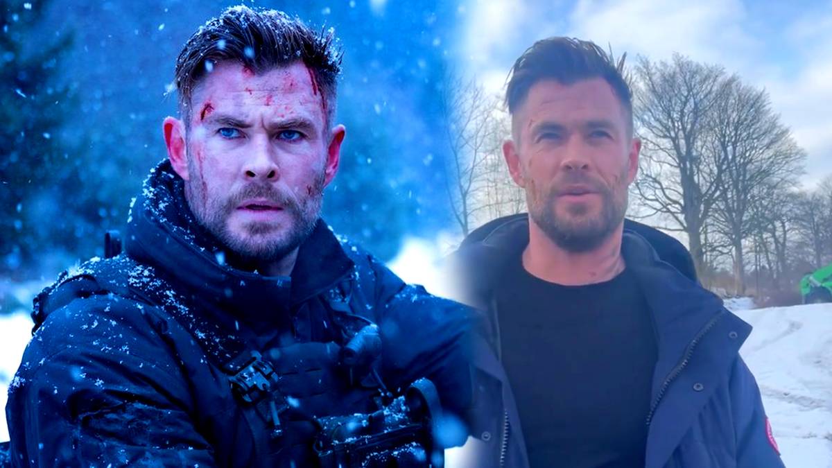 Chris Hemsworth Goofs Around Between Extraction 2 Scenes In New Video