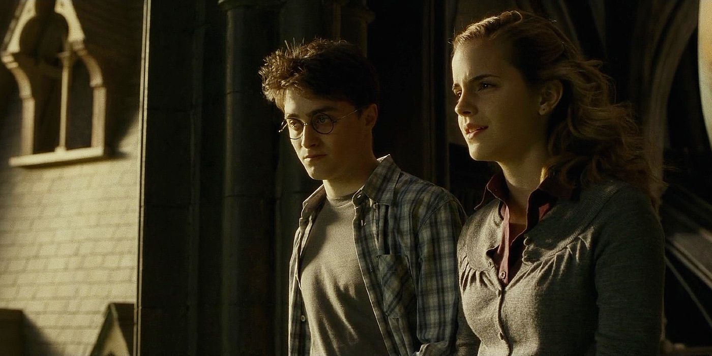 Hermione promises to stay with Harry Half Blood Prince