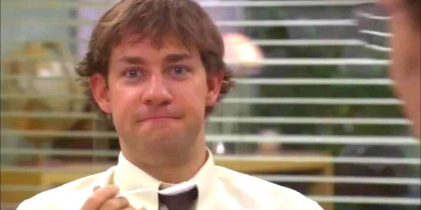 Jim looking at the camera on The Office
