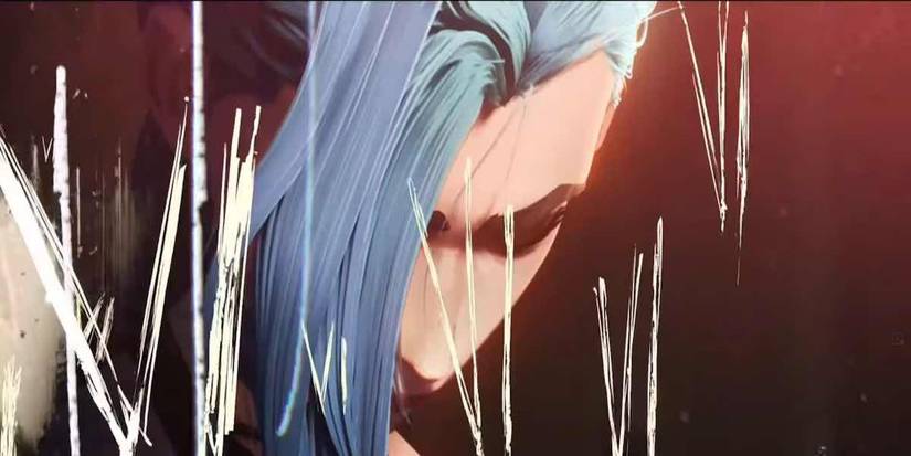 Jinx in Arcane surrounded by the VI