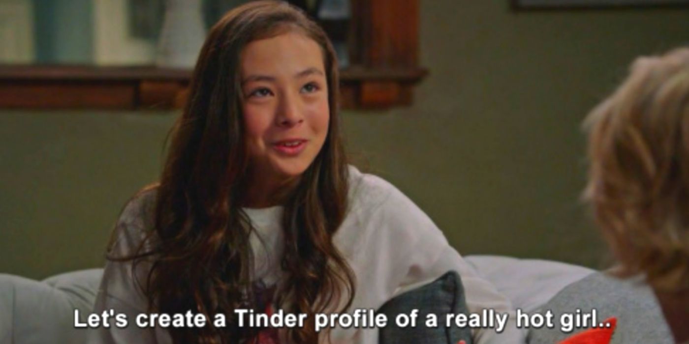 Lily Tucker Pritchett talking about Tinder on Modern Family