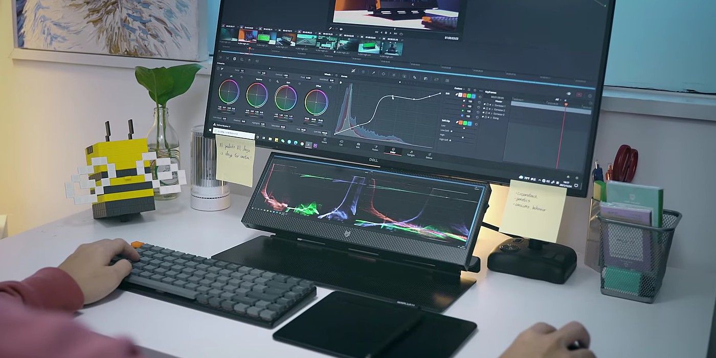 This 4K Ultra-Short Monitor Sits Below Your Regular Monitor