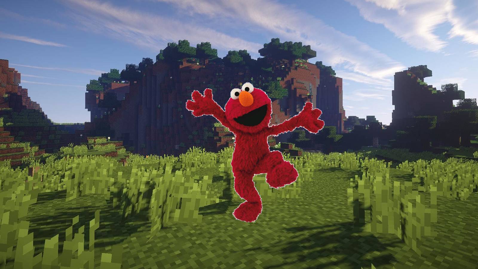 Minecraft Player's Scary Elmo Build Is Tickle-Me Terrifying