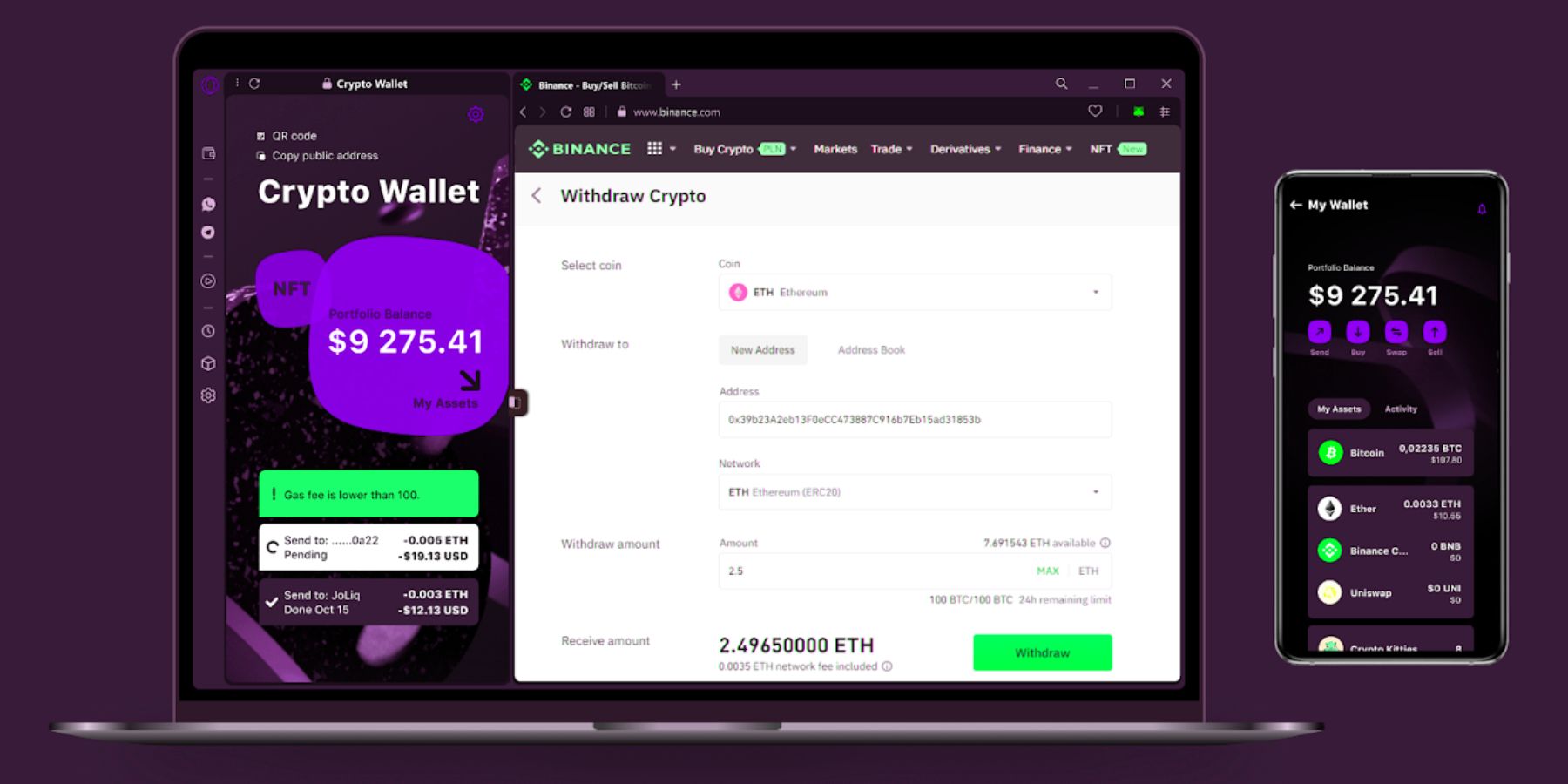 opera web browser crypto wallet