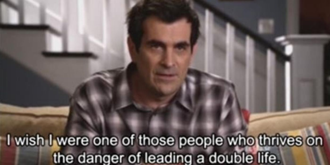 Phil talking about living a double life on Modern Family