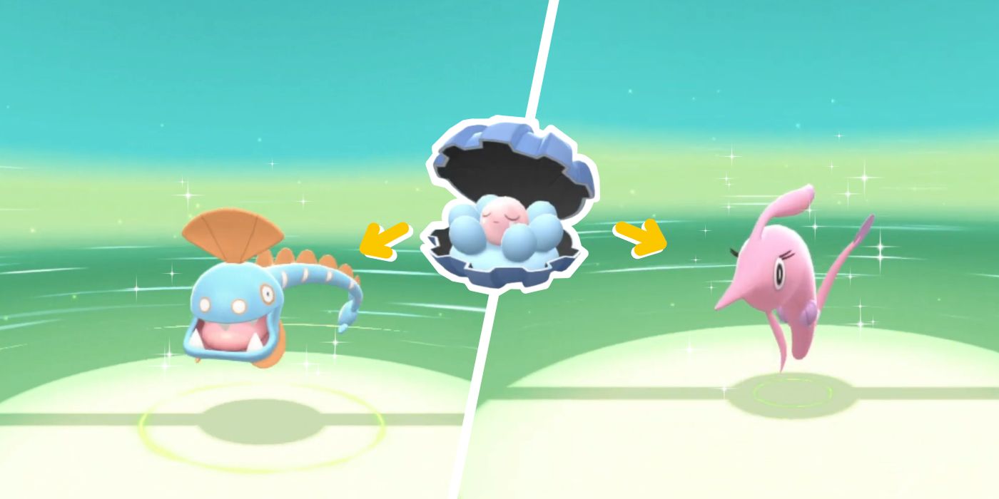 Pokémon BDSP How to Evolve Clamperl Screen Rant