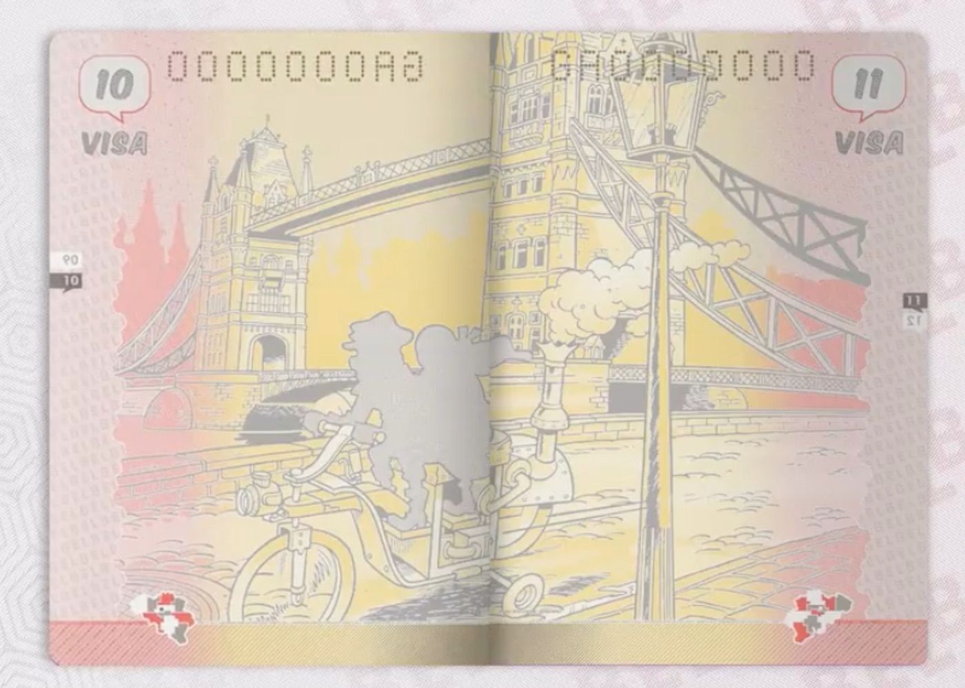 Belgium Passport Tintin Smurfs And Other Comic Heroes Make An Entry   Tintin Passport 1 