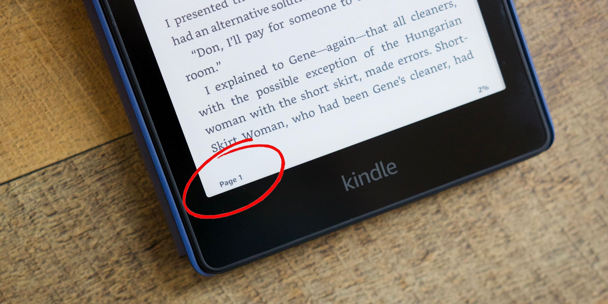 show page numbers kindle for pc