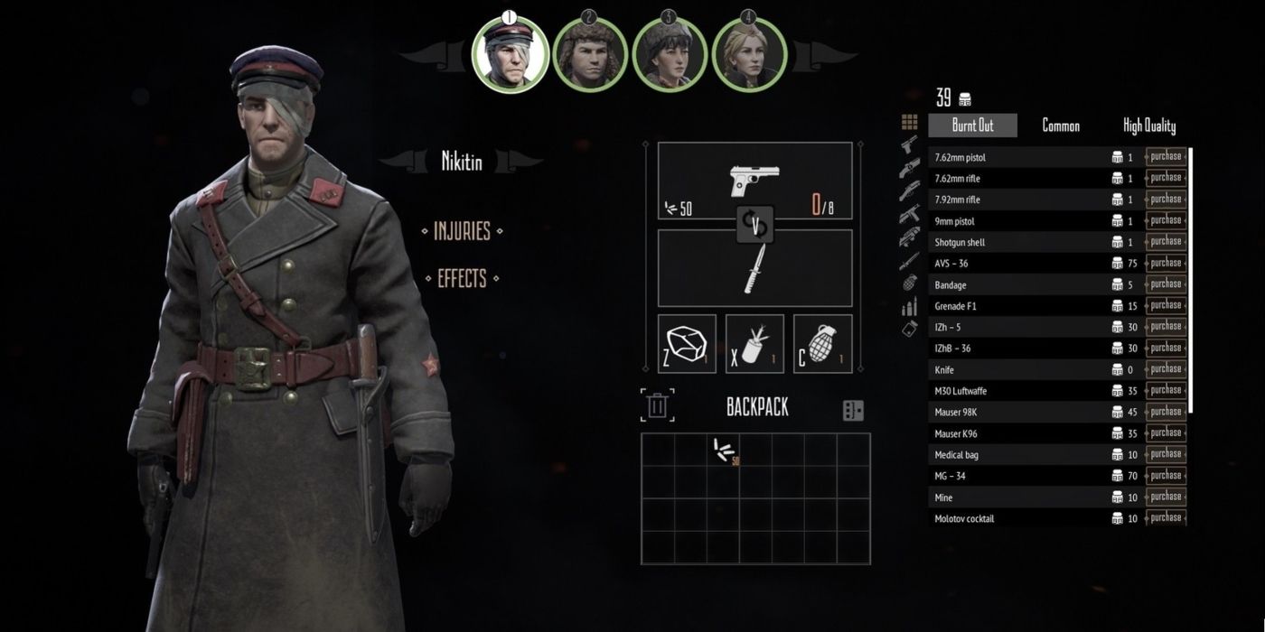 Pros and Cons of Each Partisan in Partisans 1941