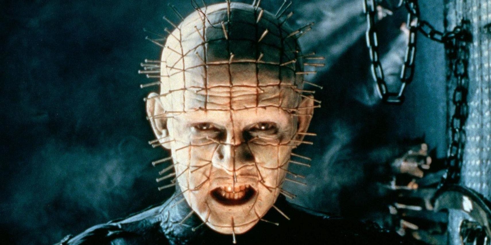 A guy with pins on his face in Hellraiser Cropped