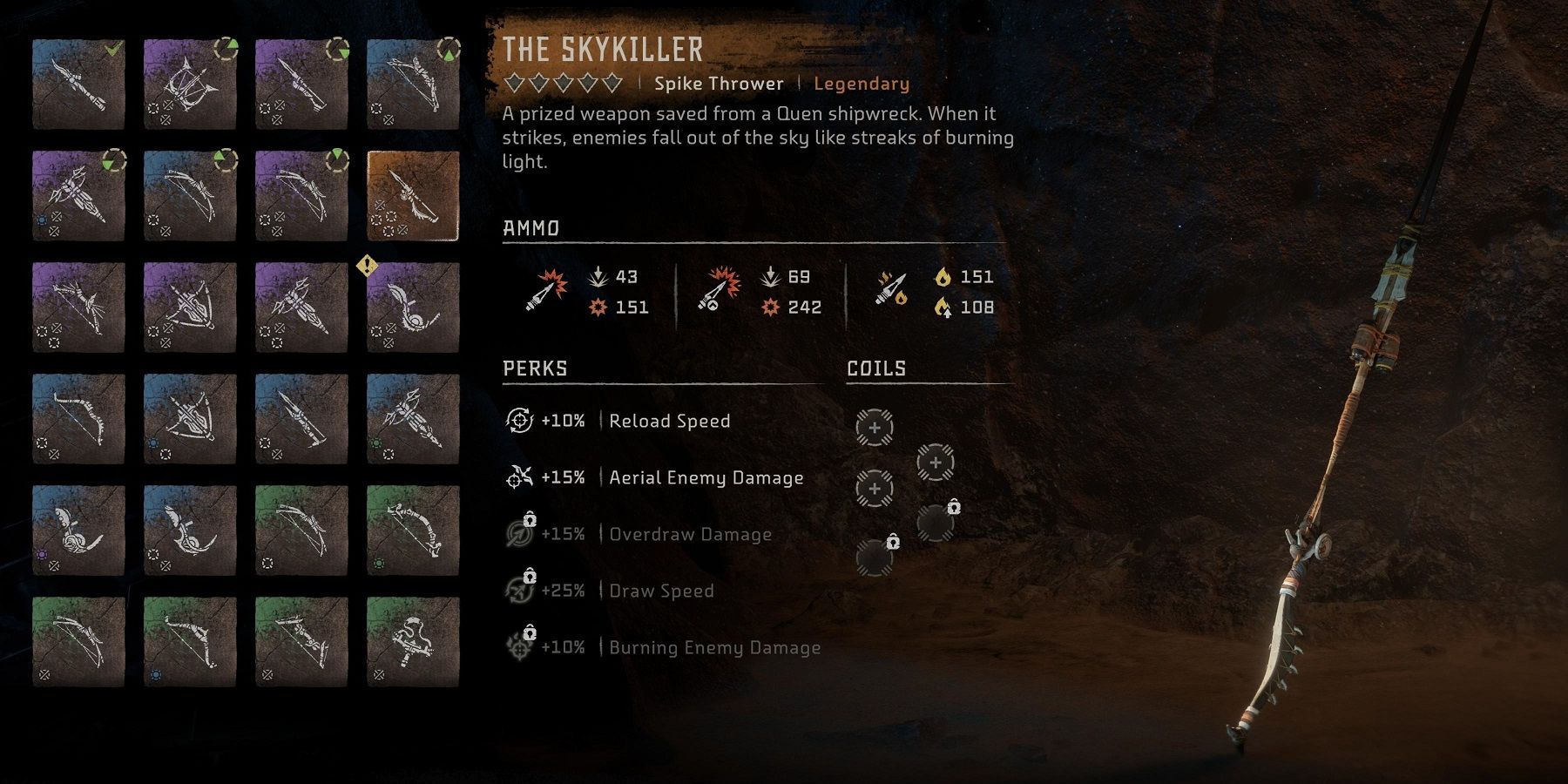 Horizon Forbidden West Where to Get Legendary Weapons What They Do The Skykiller