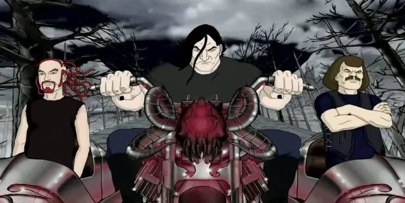 Characters from the Adult Swim animated series Metalocalypse.
