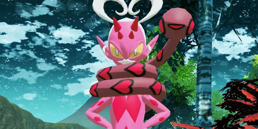 Pokemon Legends Arceus' Enamorus looks serious.