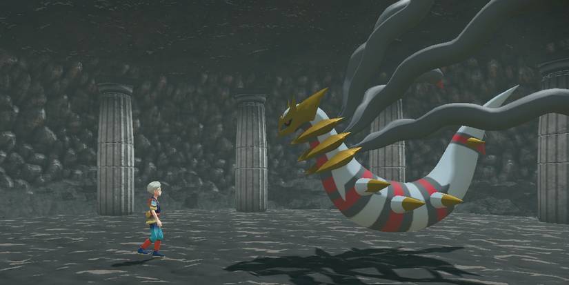 Giratina appears in Turnback Cave in Pokemon Legends: Arceus.