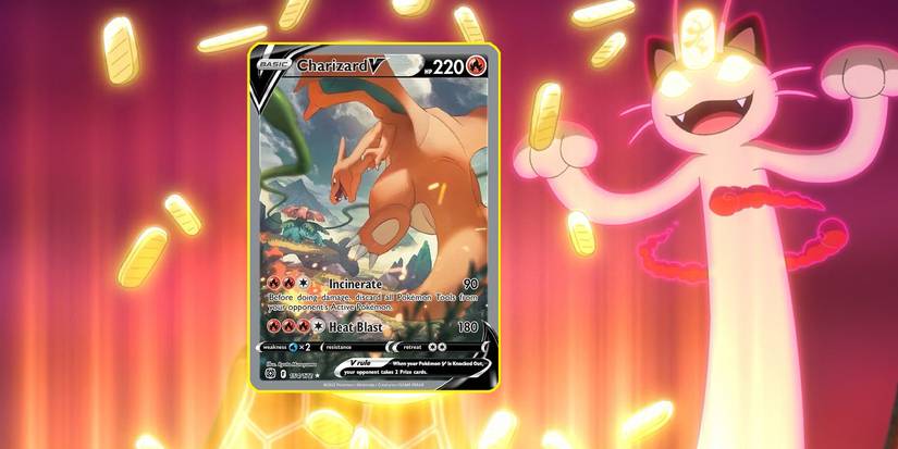 pokemon cards v charizard Pokemon Trading Card Game Sword & Shield Brilliant Stars Ultra Rare Charizard V #154 [Alternate Full Art] [Lightly Played] main image 1