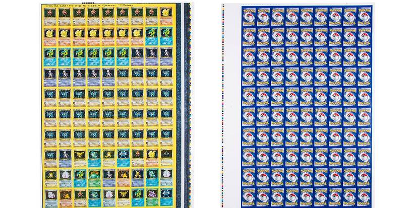 pokemon card sheets Pokemon: Base Set Zap! Theme Deck Uncut Sheet of Pokemon Cards