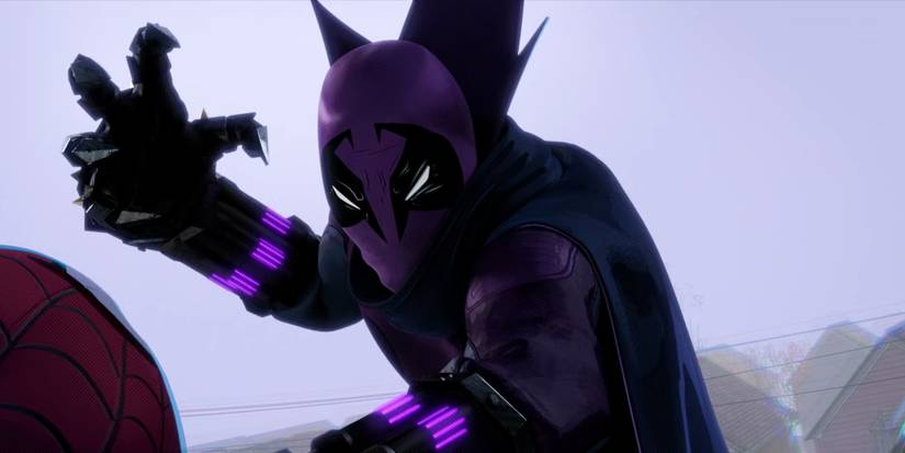 Miles Morales se revela para o Gatuno em Homem-Aranha: No Aranhaverso