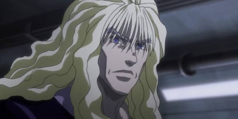 Silva Zoldyck glaring in Hunter X Hunter