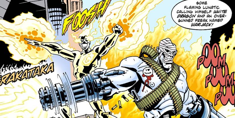 Белый Дракон использует свои силы в комиксе "The White Dragon: The Last Laugh".