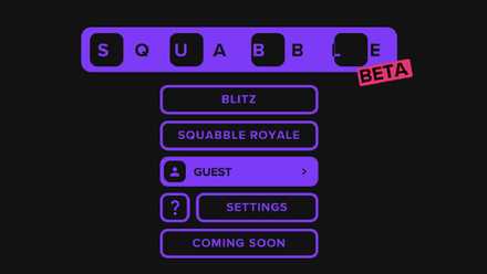Beta board for the online game Squabble