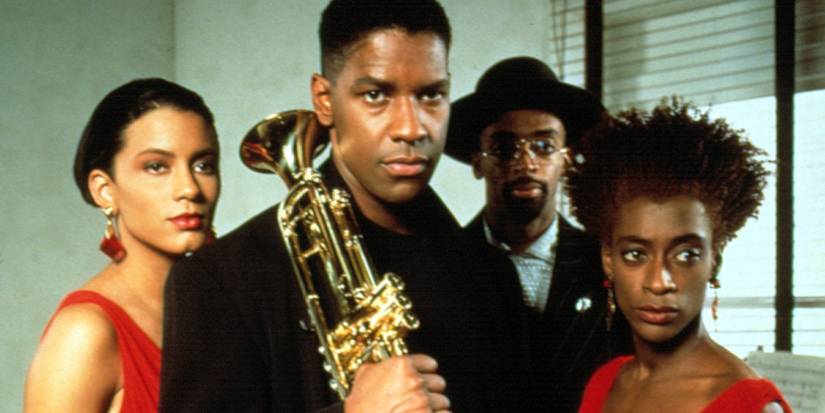 Cast of Mo' Better Blues Featuring Denzel Washington, Joie Lee, and Spike Lee