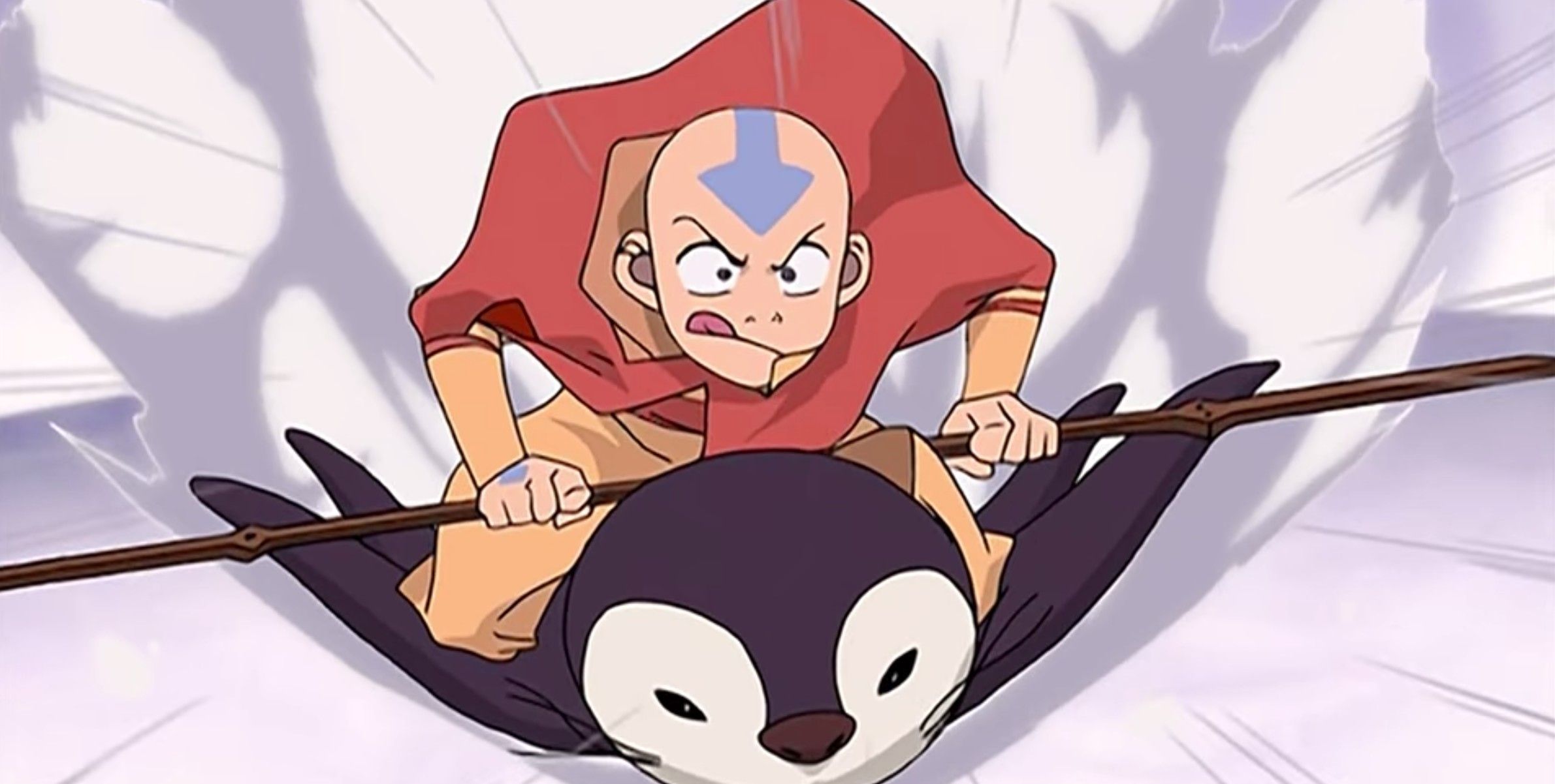 Aang Penguin Sleds in Avatar The Last Airbender 1