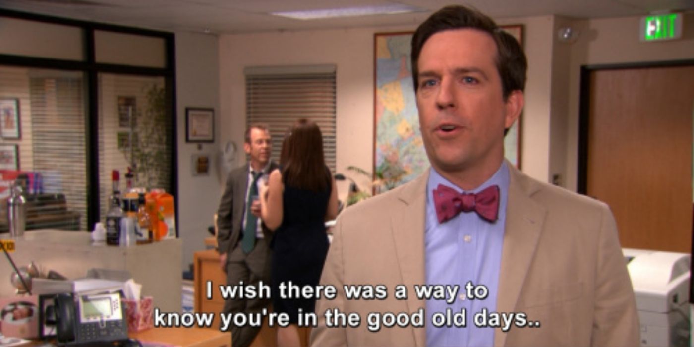 Andys quote on the good old days on The Office