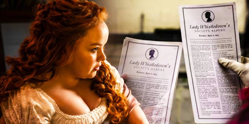 Bridgerton Season 2 - Penelope resumes as Lady Whistledown