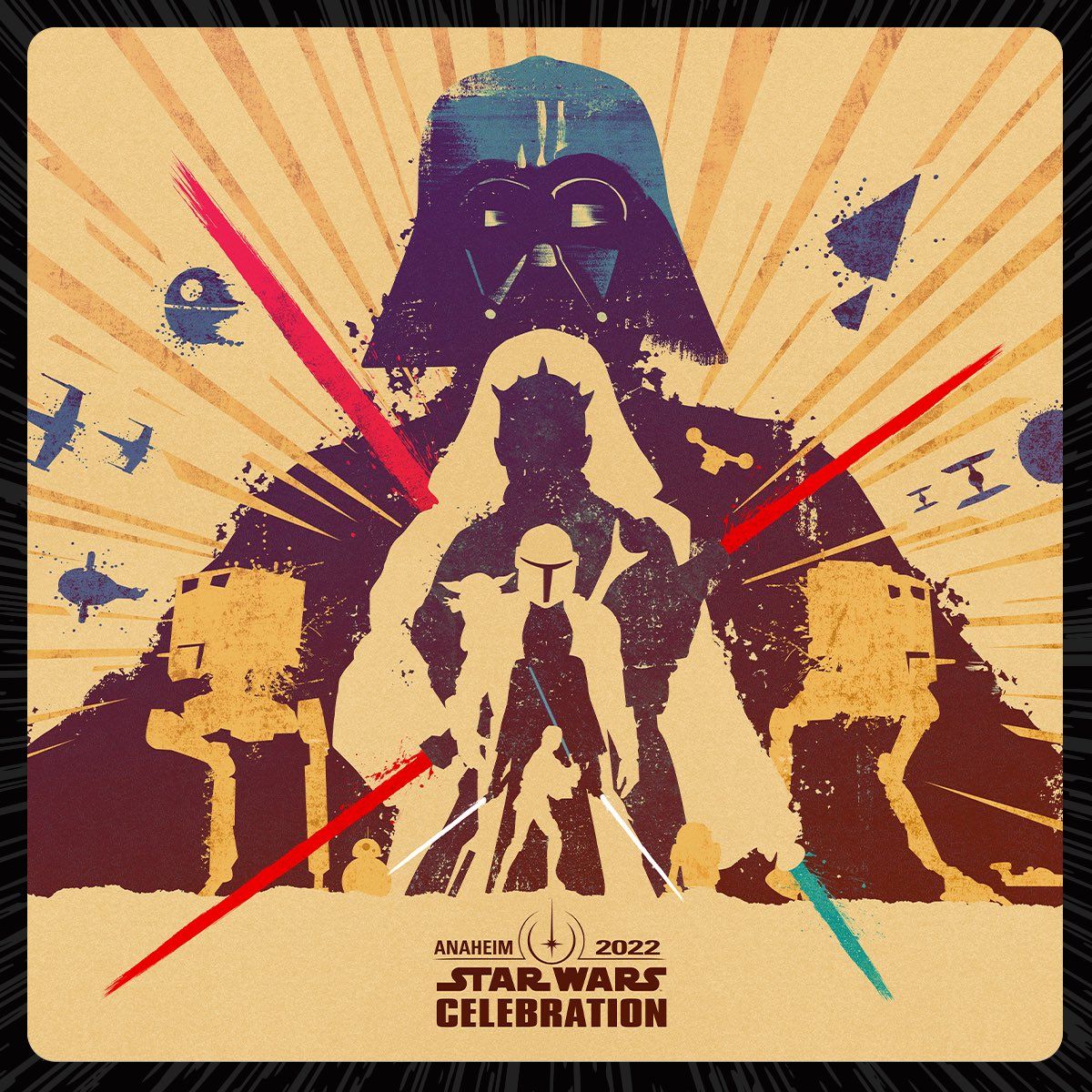 Star Wars Celebration 2022 Poster Unites The Franchise's Characters