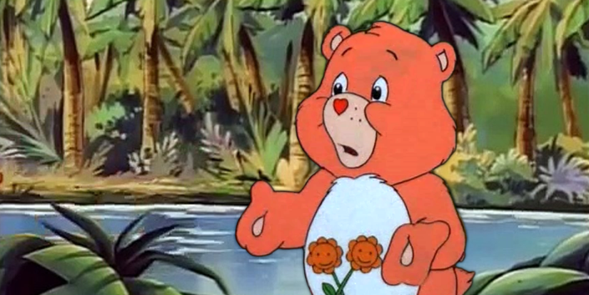 Friend Bear shrugging and looking confused