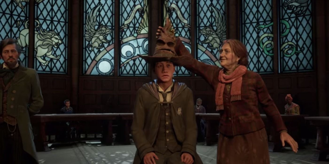 Getting sorted by the Sorting Hat in Hogwarts Legacy